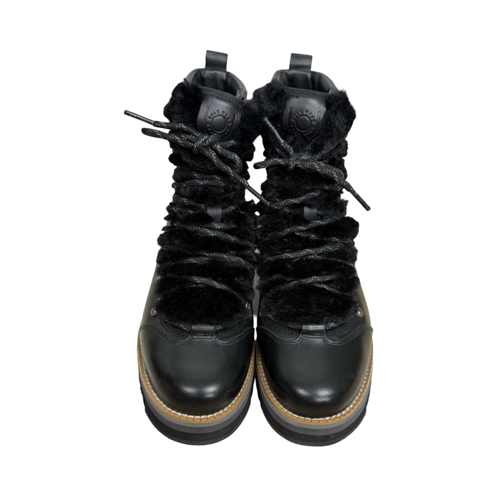 COLE HAAN
Zerogrand Lodge Hiker Boots Black Leather Waterproof Faux Fur EUC - Picture 3 of 10